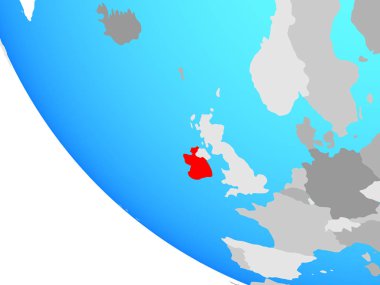 İrlanda'da basit küre. 3D çizim.