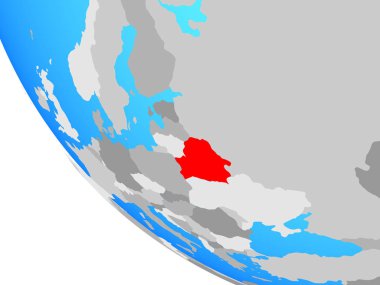 Belarus basit bir kürede. 3B illüstrasyon.