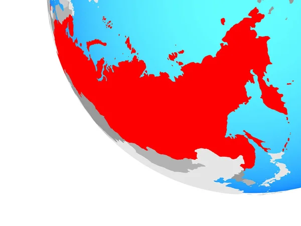 Russia Simple Globe Illustration — Stock Photo, Image