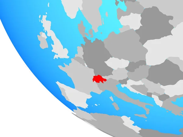 Zwitserland Eenvoudige Wereldbol Illustratie — Stockfoto