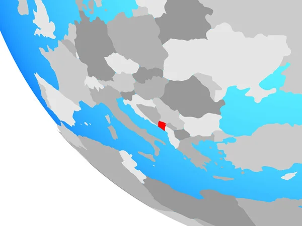Чорногорія Простий Земної Кулі Ілюстрація — стокове фото