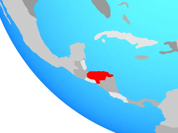 Honduras Auf Einem Simplen Globus Illustration — Stockfoto