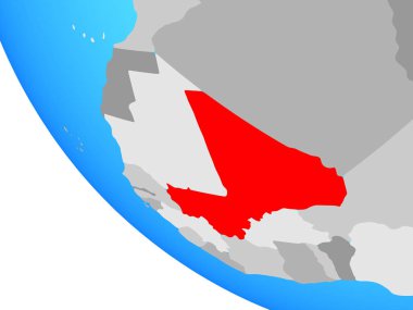 Mali 'den basit bir küre. 3B illüstrasyon.