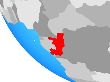 Basit bir dünyada Kongo. 3B illüstrasyon.