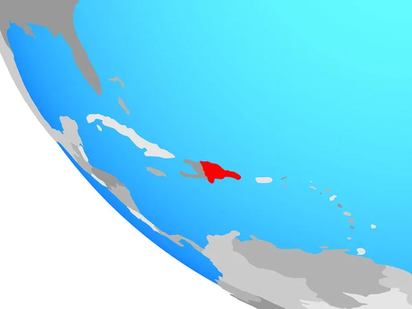 Домініканська Республіка Простий Земної Кулі Ілюстрація — стокове фото