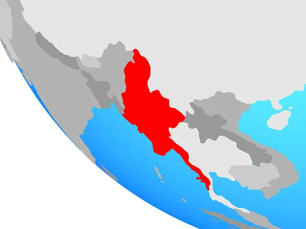 Мьянма Простом Глобусе Иллюстрация — стоковое фото