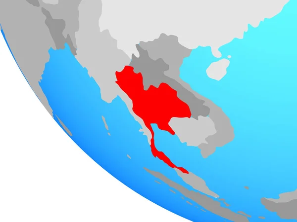 Thailand Auf Einem Simplen Globus Illustration — Stockfoto