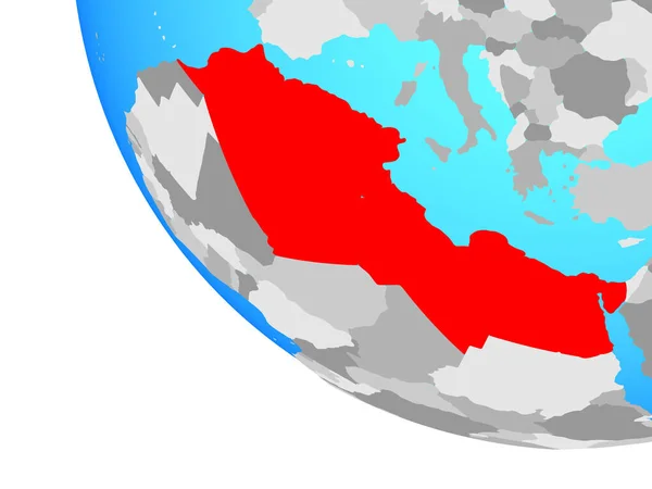 Noord Afrika Eenvoudige Wereldbol Illustratie — Stockfoto