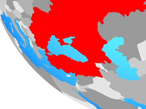 Černomořský Region Jednoduché Globe Obrázek — Stock fotografie