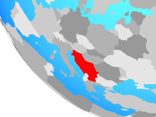 Yugoslavya Basit Dünya Üzerinde Çizim — Stok fotoğraf