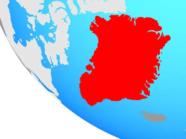 Groenlandia Mundo Simple Ilustración —  Fotos de Stock