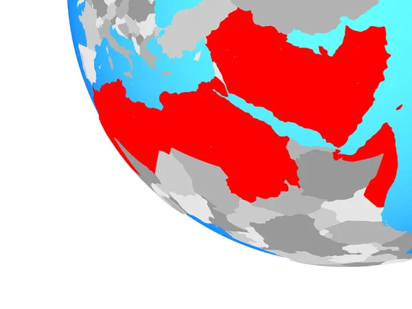 Ліга Арабських Держав Простий Земної Кулі Ілюстрація — стокове фото