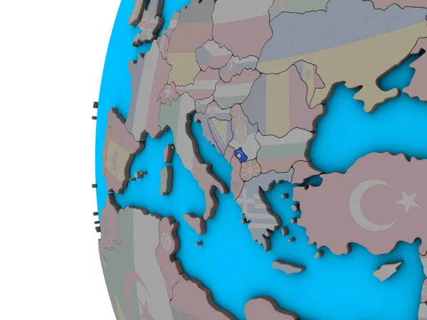 세계에 국기와 코소보 일러스트 — 스톡 사진