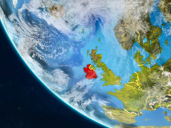 Irsko Planetě Zemi Vesmíru Hranice Země Velmi Jemné Detaily Povrchu — Stock fotografie