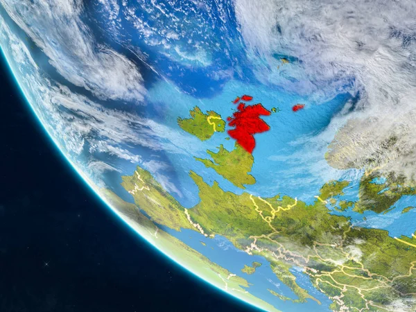 Skotsko Planetě Zemi Vesmíru Hranice Země Velmi Jemné Detaily Povrchu — Stock fotografie