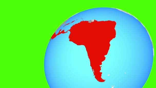 Přiblížit Latinské Americe — Stock video