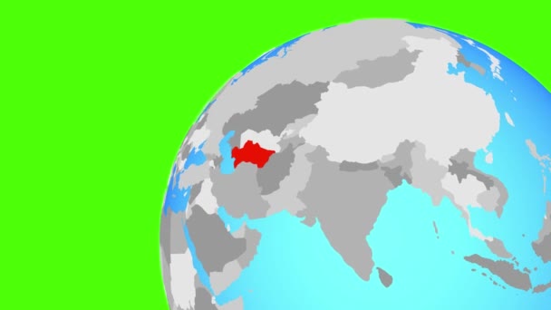 Zoom para Turquemenistão — Vídeo de Stock