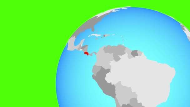 Zooma in till Costa Rica — Stockvideo