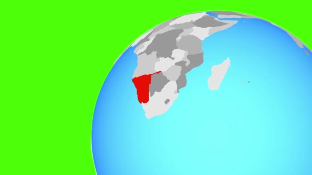 Збільшення до Намібії — стокове відео
