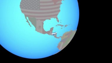 Bayrakla Honduras'a yaklaşıyor