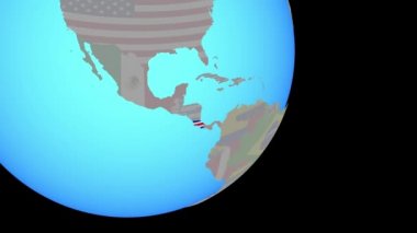 Kosta Rika'ya bayrakla yaklaşıyor