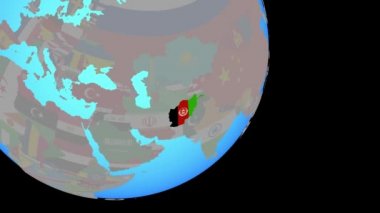 Afganistan'a bayrakla yaklaşmak