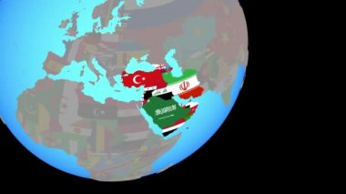 Batı Asya'ya bayraklarla yaklaşma