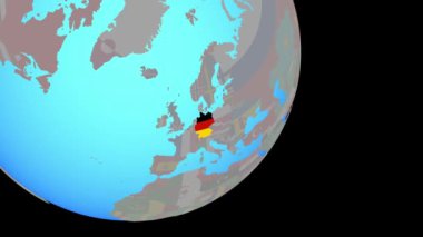 Almanya'ya bayrakla yaklaşma