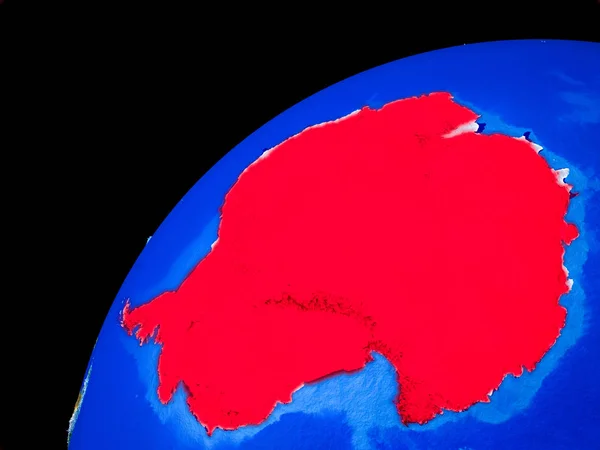 Antártida Espaço Planeta Terra Com Fronteiras País Detalhes Extremamente Elevados — Fotografia de Stock