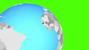 Mavi kürede Gine-Bissau yakınlaştırması