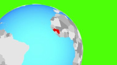 Mavi kürede Gine 'ye yakınlaştırılıyor