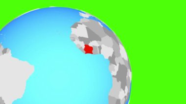 Mavi küredeki Fildişi Sahiline yakınlaşıyorum