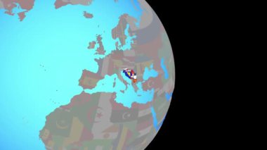 Dünya bayraklarıyla Eski Yugoslavya 'ya Yakınlaş