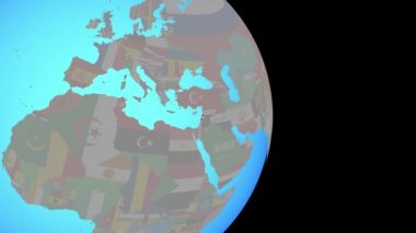 Dünya bayrağıyla Lübnan 'a yakınlaş