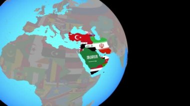 Bayraklarla Batı Asya 'ya yakınlaş
