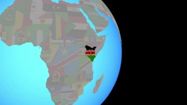 Kenya 'ya dünya bayrağıyla yakınlaştır