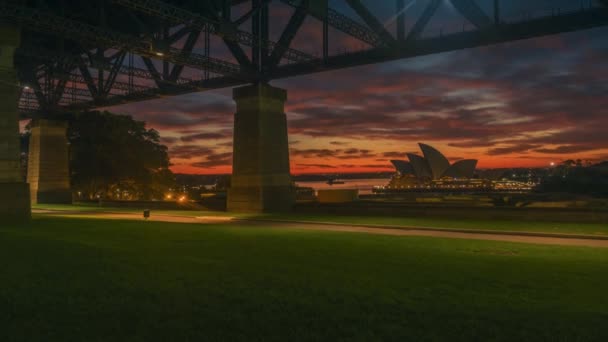 Zeitraffer der Sydney-Oper — Stockvideo