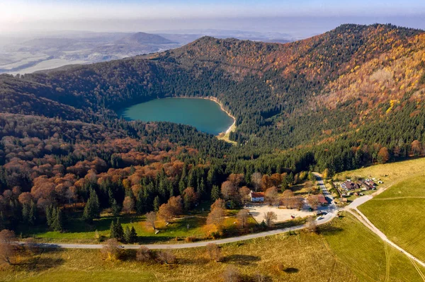 Jezioro Świętej Anny Tusnad Baile Tusnad Rumunia — Zdjęcie stockowe