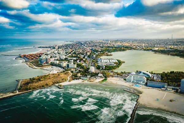 Mamaia Zwarte Zeekust Constanta Roemenië — Stockfoto