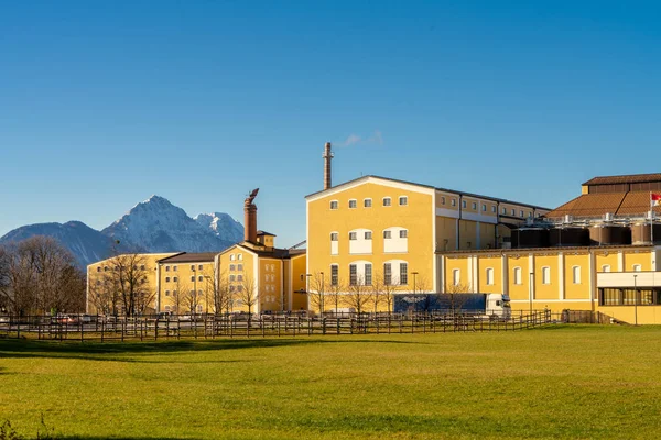 Salzburgo Austria Diciembre 2017 Fábrica Cerveza Stigl Stiegl Brauwelt Museo —  Fotos de Stock