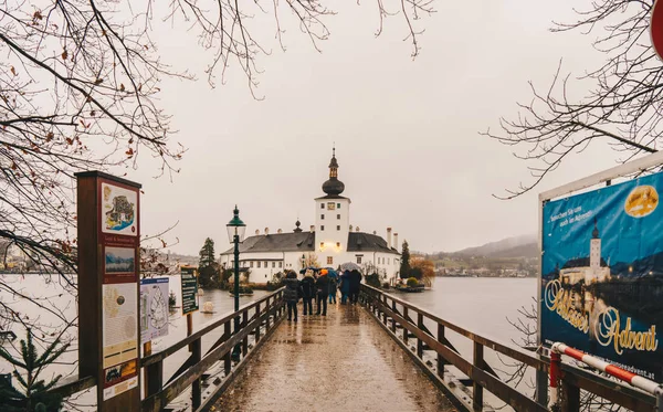 Gmunden Autriche Décembre 2017 Château Gmunden Schloss Ort Château Schloss — Photo