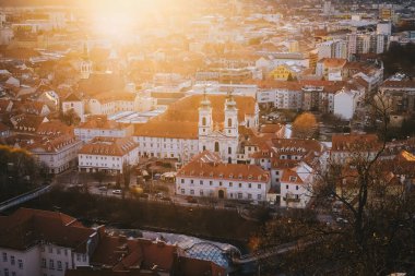 Graz günbatımı havadan görünümü