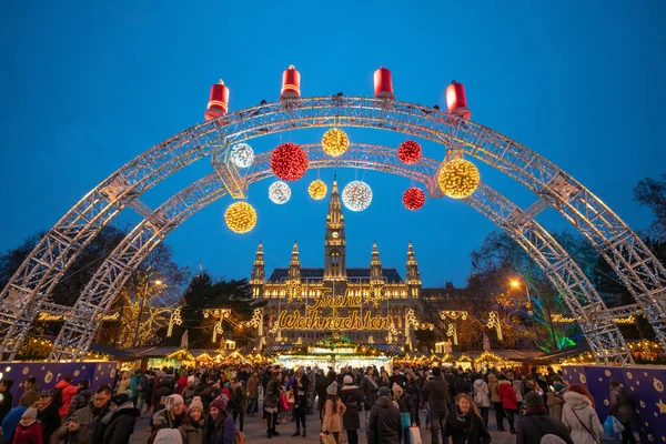 Wien Advent Market Wenen Oostenrijk — Stockfoto