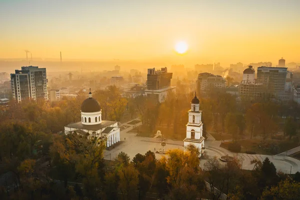 Sunrise Chisinau Moldova Republic — Stock Photo, Image