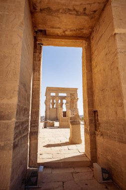 Philae Tapınak Trajan'ın Kiosk Aswan Mısır