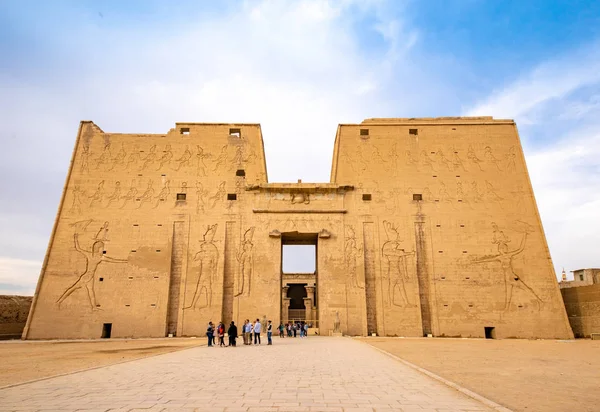 Idfu Ναός Του Ώρου Στο Εντφού Αίγυπτος Edfou Behdet — Φωτογραφία Αρχείου
