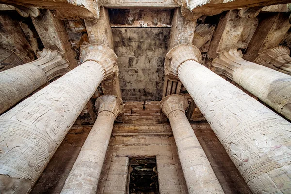 Colonata Templo Horus Edfu Idfu Egito — Fotografia de Stock