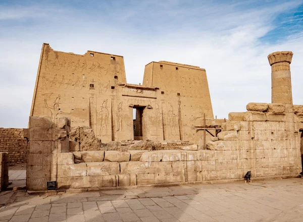 Idfu Ναός Ναό Εντφού Του Horus Στην Αίγυπτο — Φωτογραφία Αρχείου