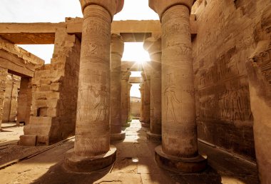 Temple of Kom Ombo dedicated to God Sobek in upper Egypt built in the times of the Ptolemy Dynasty clipart