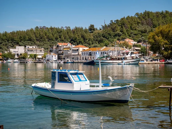 Navio Pesca Porto Limenas Thassos Grécia — Fotografia de Stock